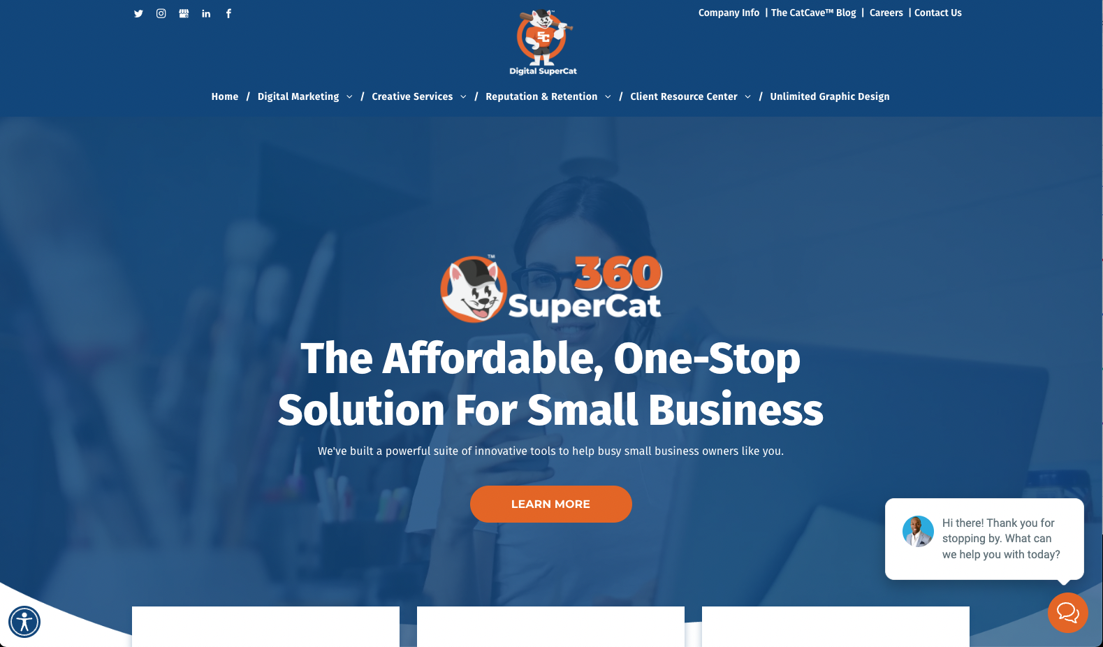 digitalsupercat.com SuperCat 360 Landing page