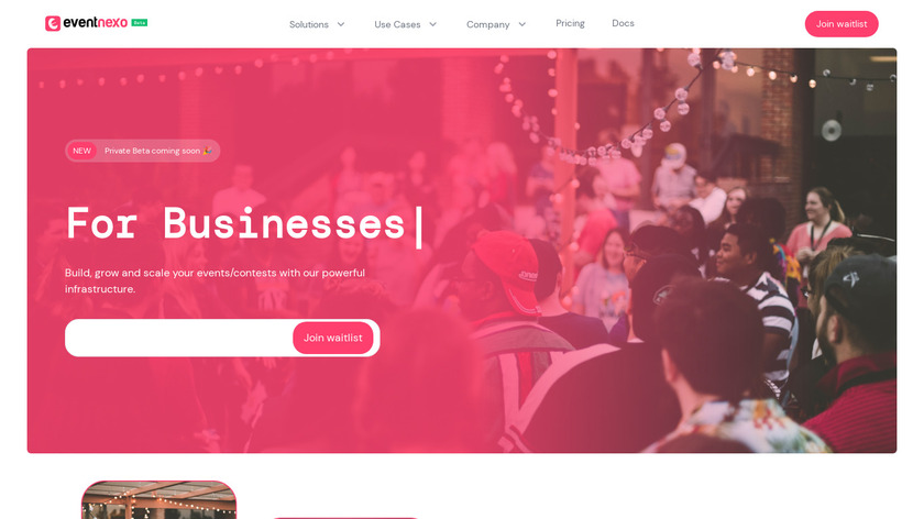 Eventnexo Landing Page