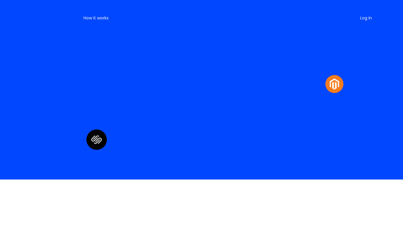 Shopify Merchants & Developers Matcher Landing page