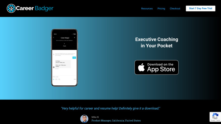 Career Badger Landing Page