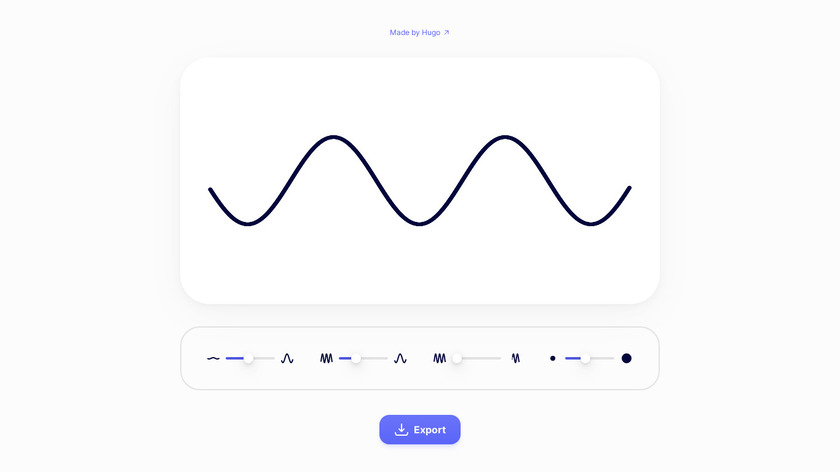 Perfect SVG sine waves Landing Page