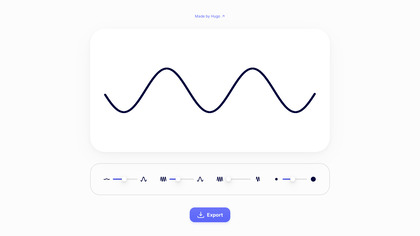 Perfect SVG sine waves image