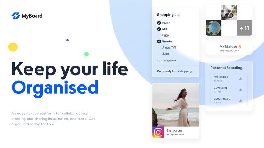 MyBoard V2 Landing Page