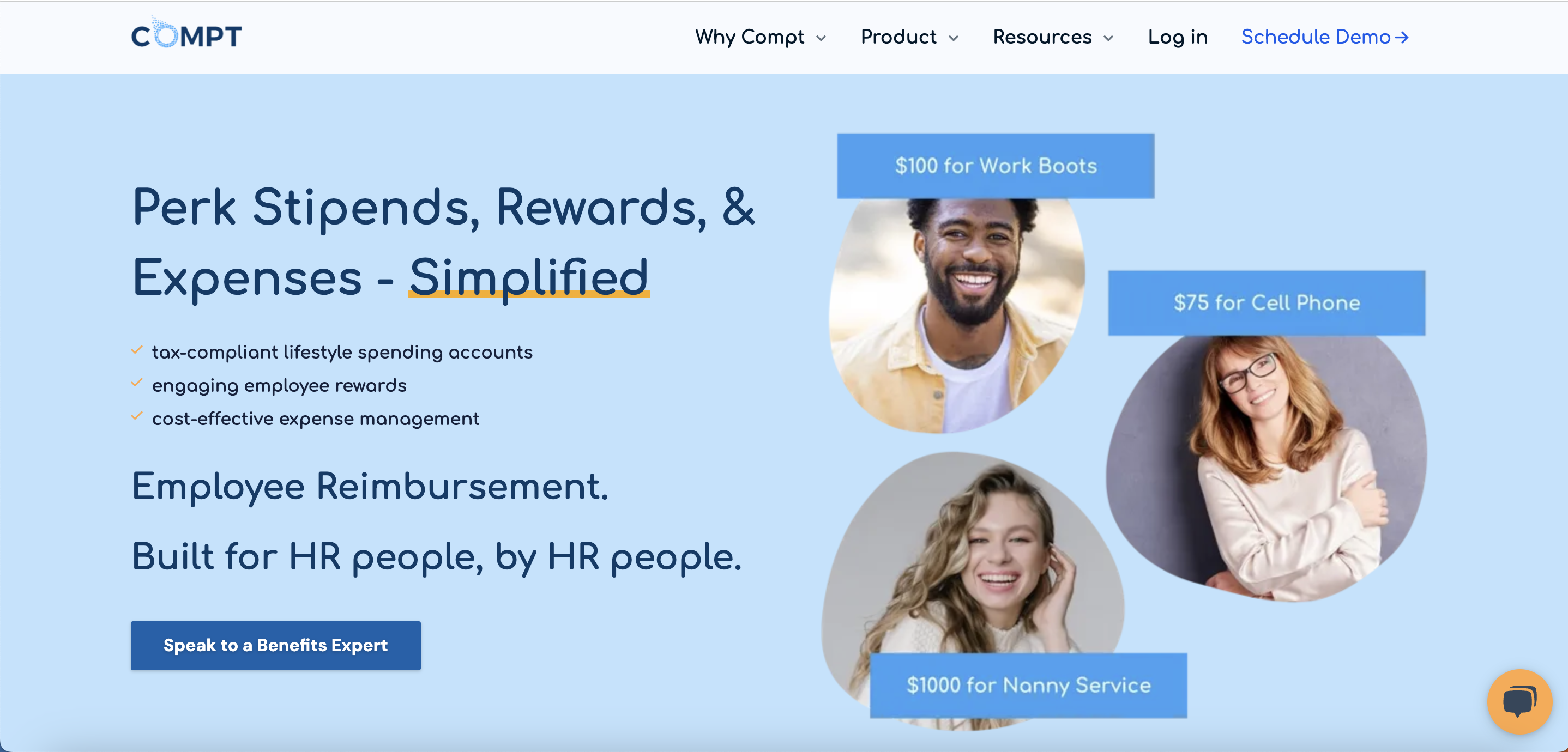 Compt Landing page