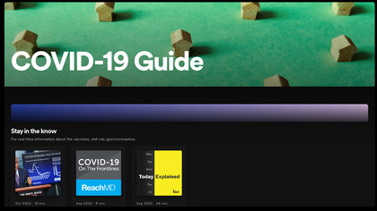 Spotify's COVID-19 Hub image