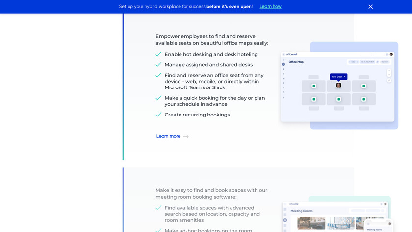 OfficeRnD Hybrid Landing Page