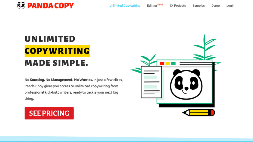 Panda Copy Landing Page