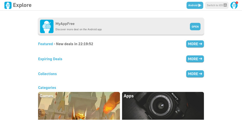MyAppFree Landing Page