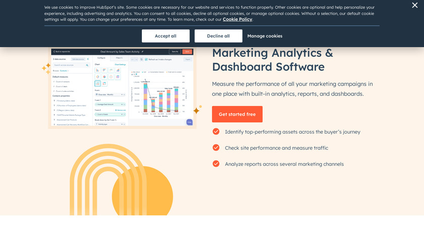 HubSpot Marketing Analytics Landing Page