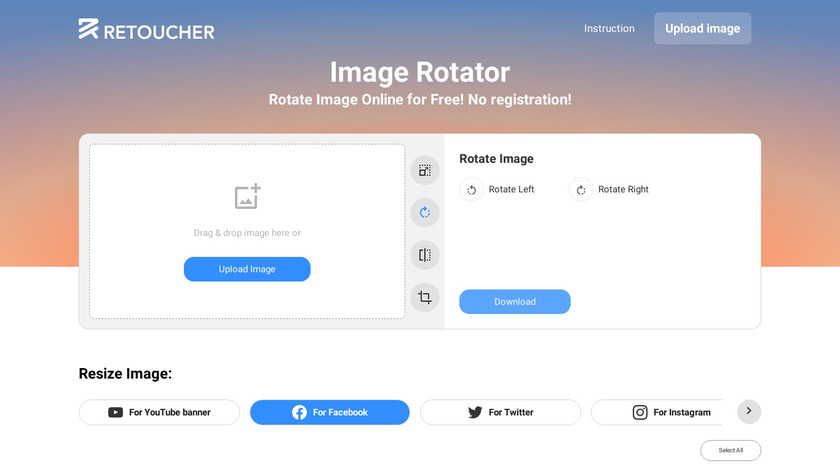 Image Rotator Landing Page