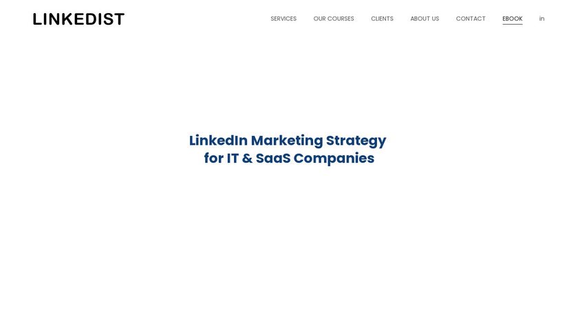 B2B LinkedIn Strategy eBook Landing Page