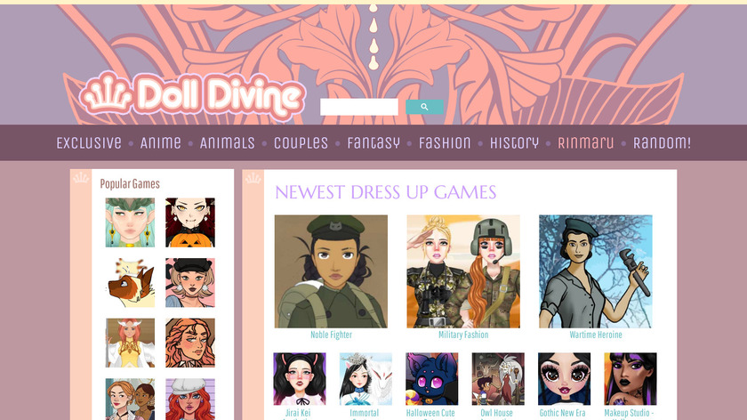 Doll Divine Landing Page