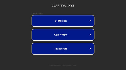 Clarity Dashboard UI image