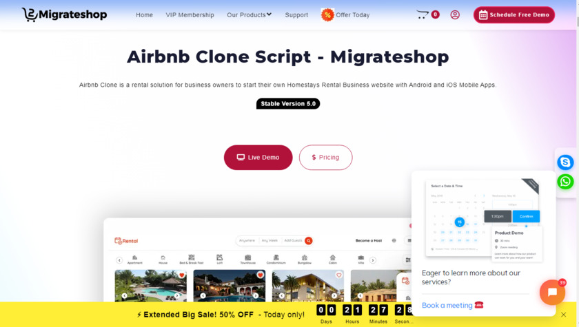 Migrateshop Airbnb Clone Landing Page