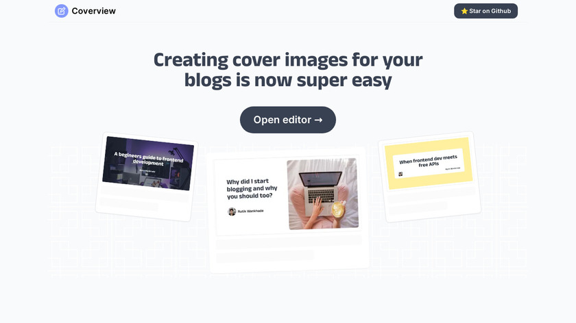 Coverview Landing Page