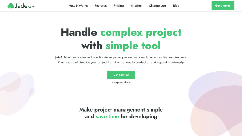 JadeALM Landing Page