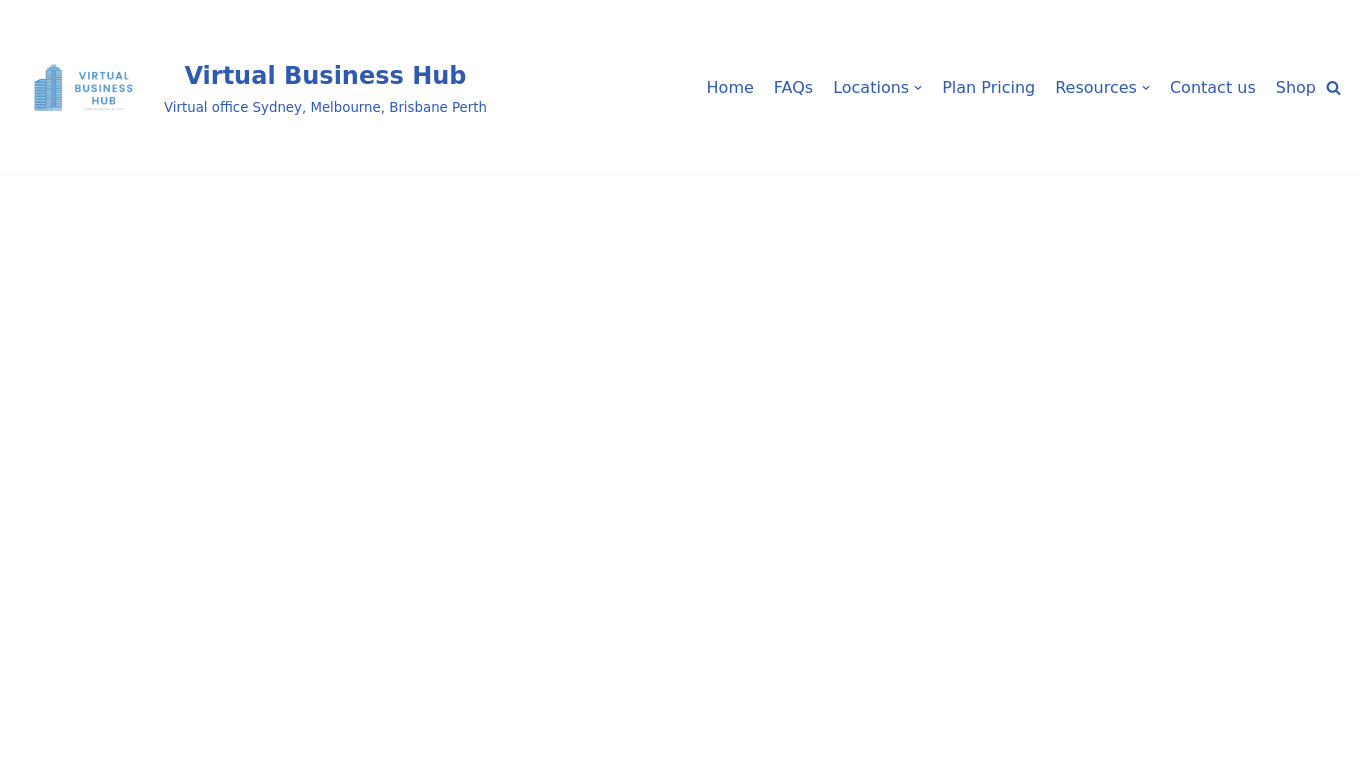 VirtualOfficeHub.co Landing page