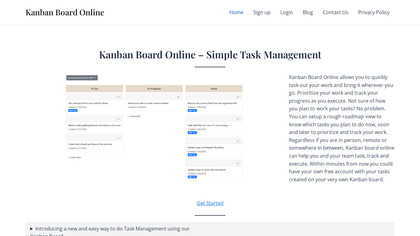 Kanban Board Online image