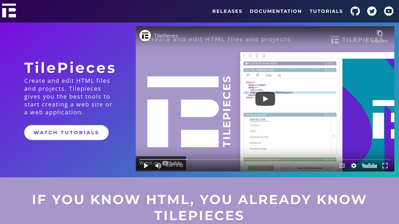 tilepieces Landing page