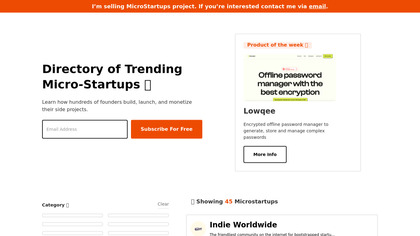 MicroStartups.co screenshot