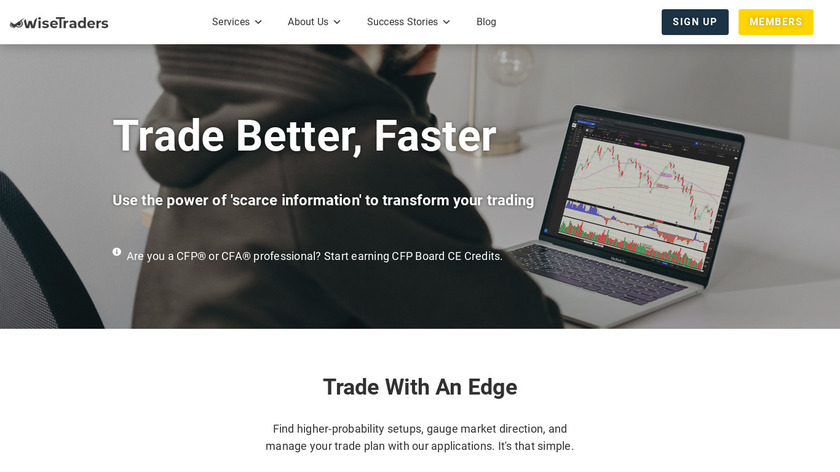 Wise Tradr Landing Page