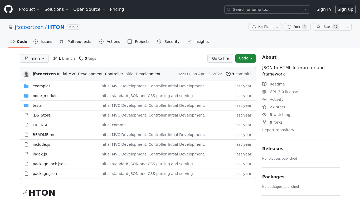 JSON to HTML Landing page