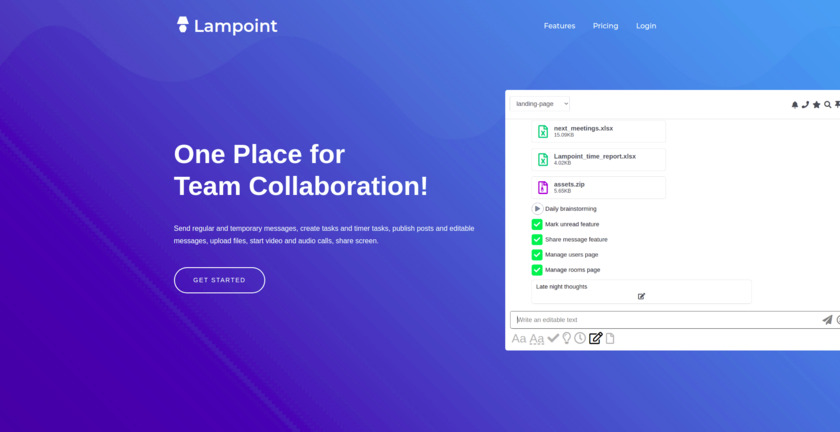 Lampoint Landing Page