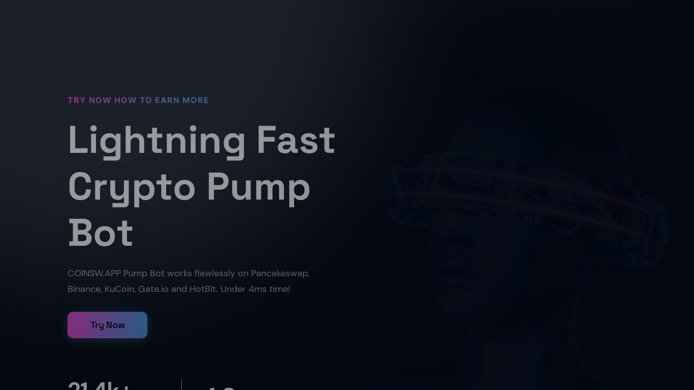 PumpDumpDedector Landing page