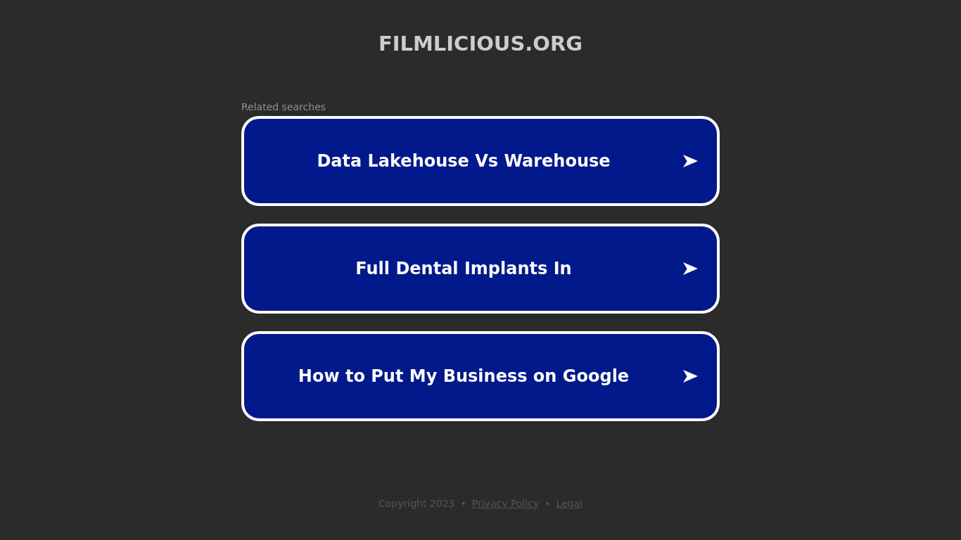 Filmlicious.org Landing page