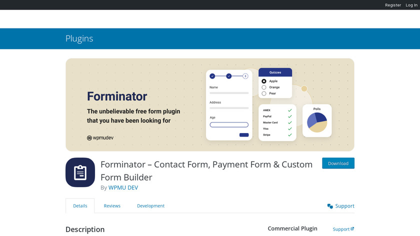 Forminator Landing Page