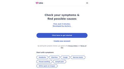 Ubie AI Symptom Checker image