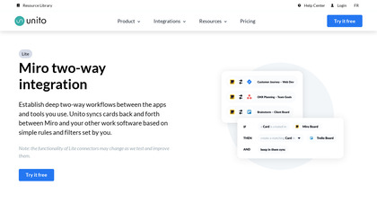 Miro Two-Way Integration by Unito image