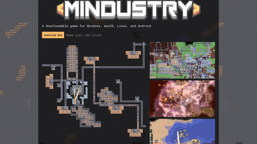 Mindustry Landing Page