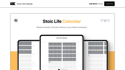 Stoic Life Calendar image
