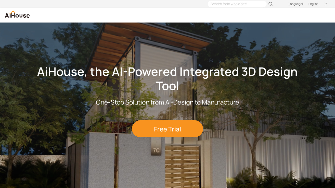 AiHouse Landing page