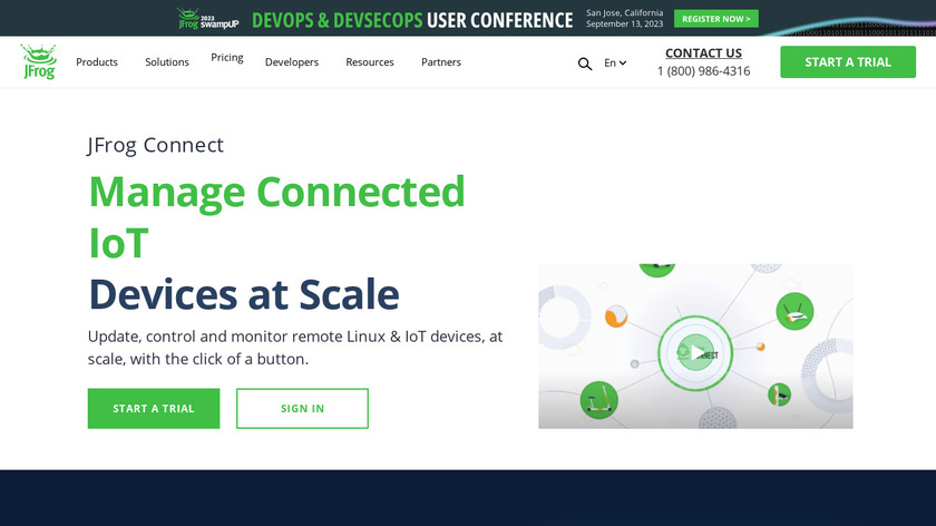 JFrog Connect Landing Page