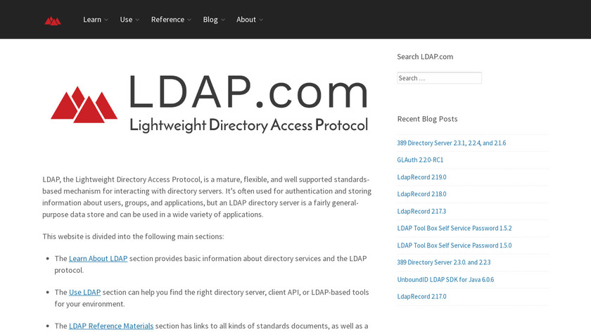 LDAP Landing Page