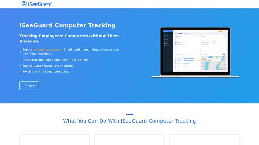 iSeeGuard Windows Monitor Landing Page
