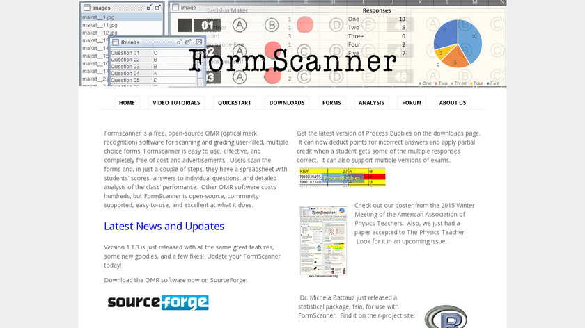 FormScanner.org Landing Page