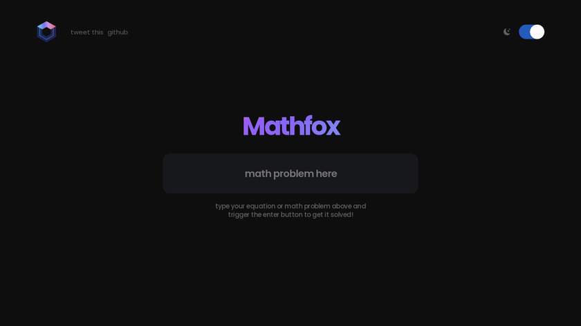 Mathfox Landing Page