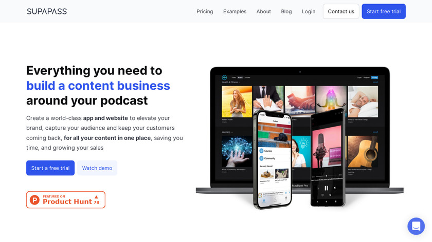 SupaPass Landing Page