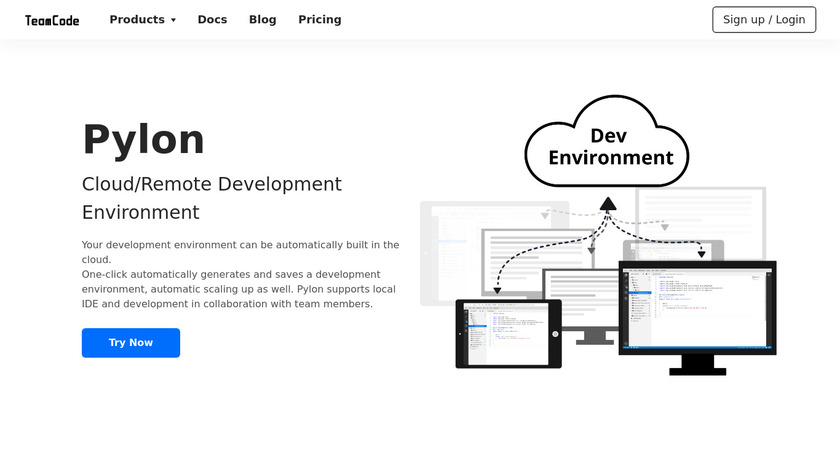 Pylon Landing Page