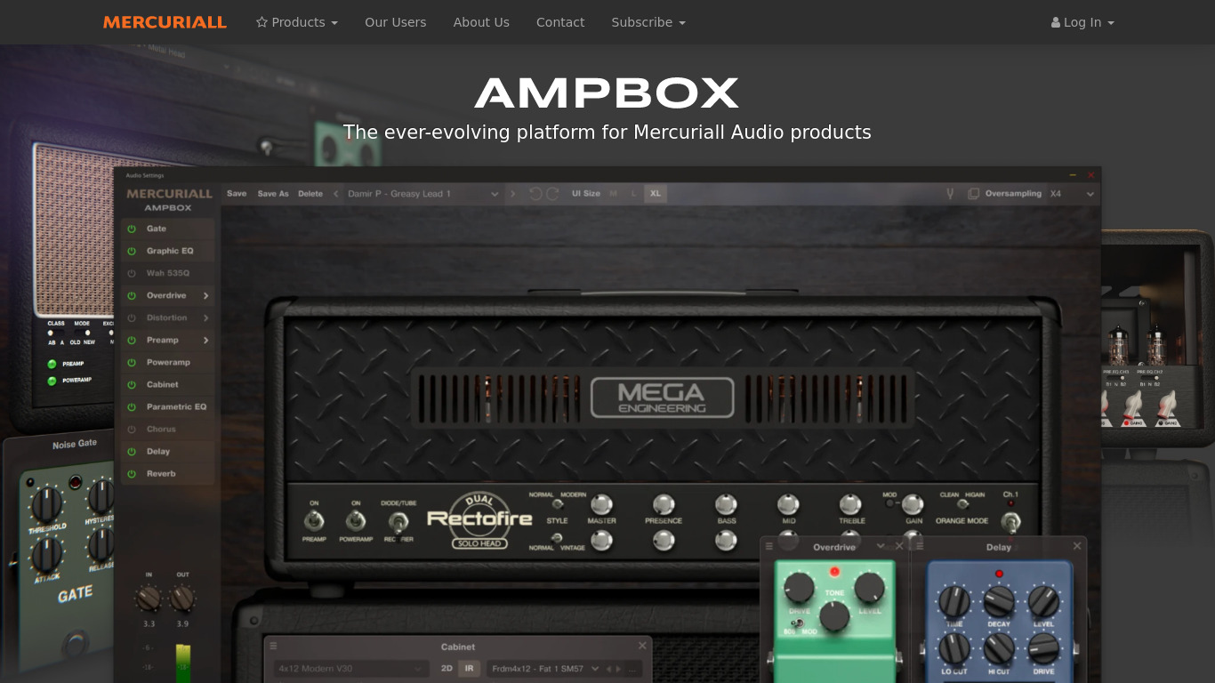 AmpBox Landing page