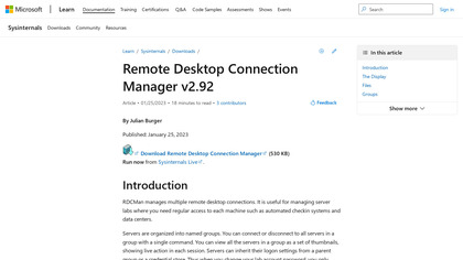 Remote Desktop Connection Manager image