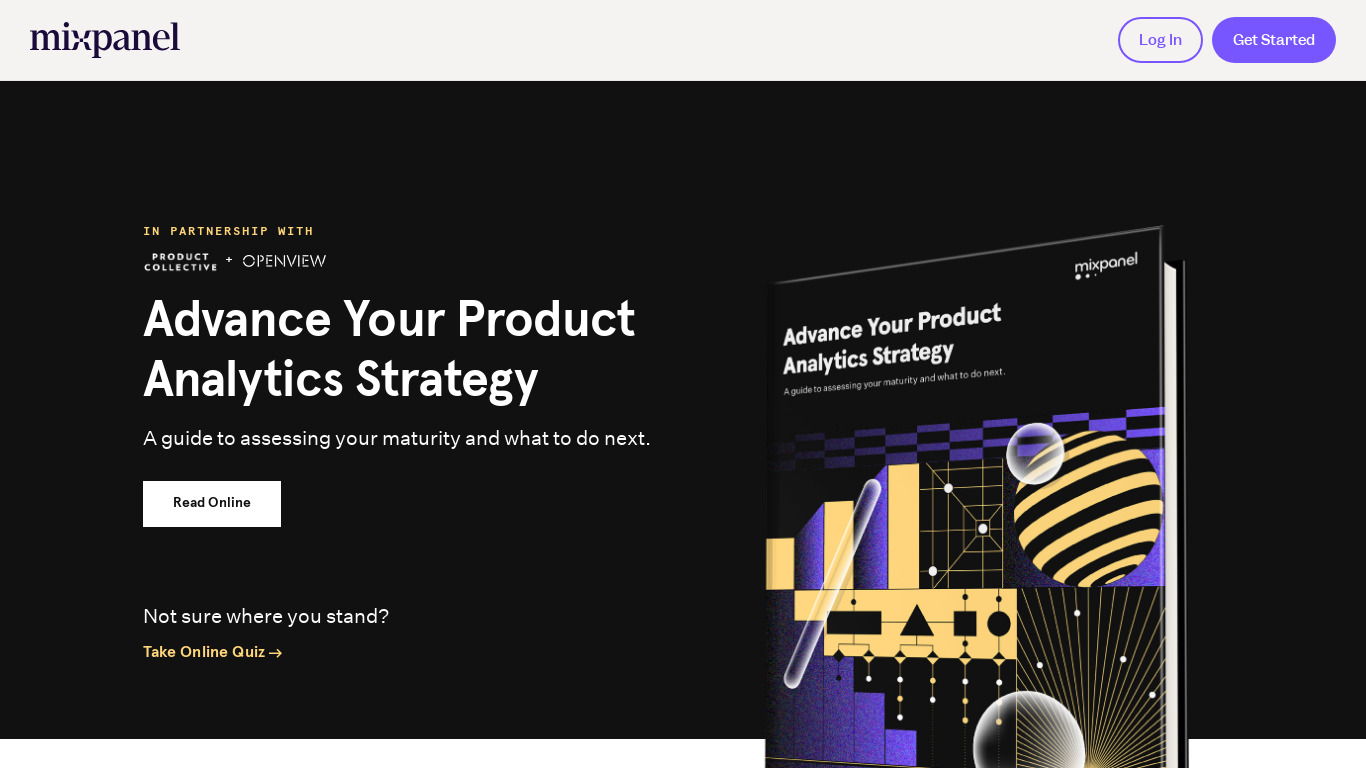 Advance Your Product Analytics Strategy Landing page
