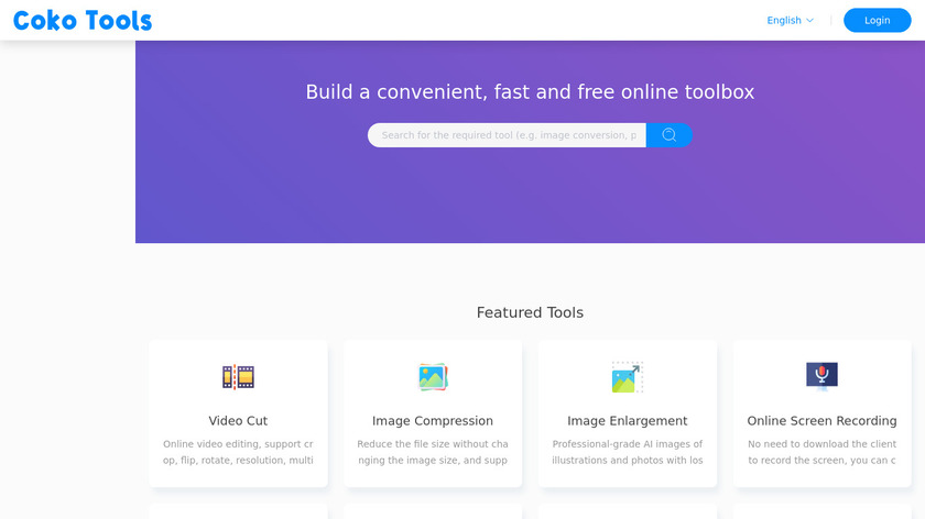 Coko Tools Landing Page