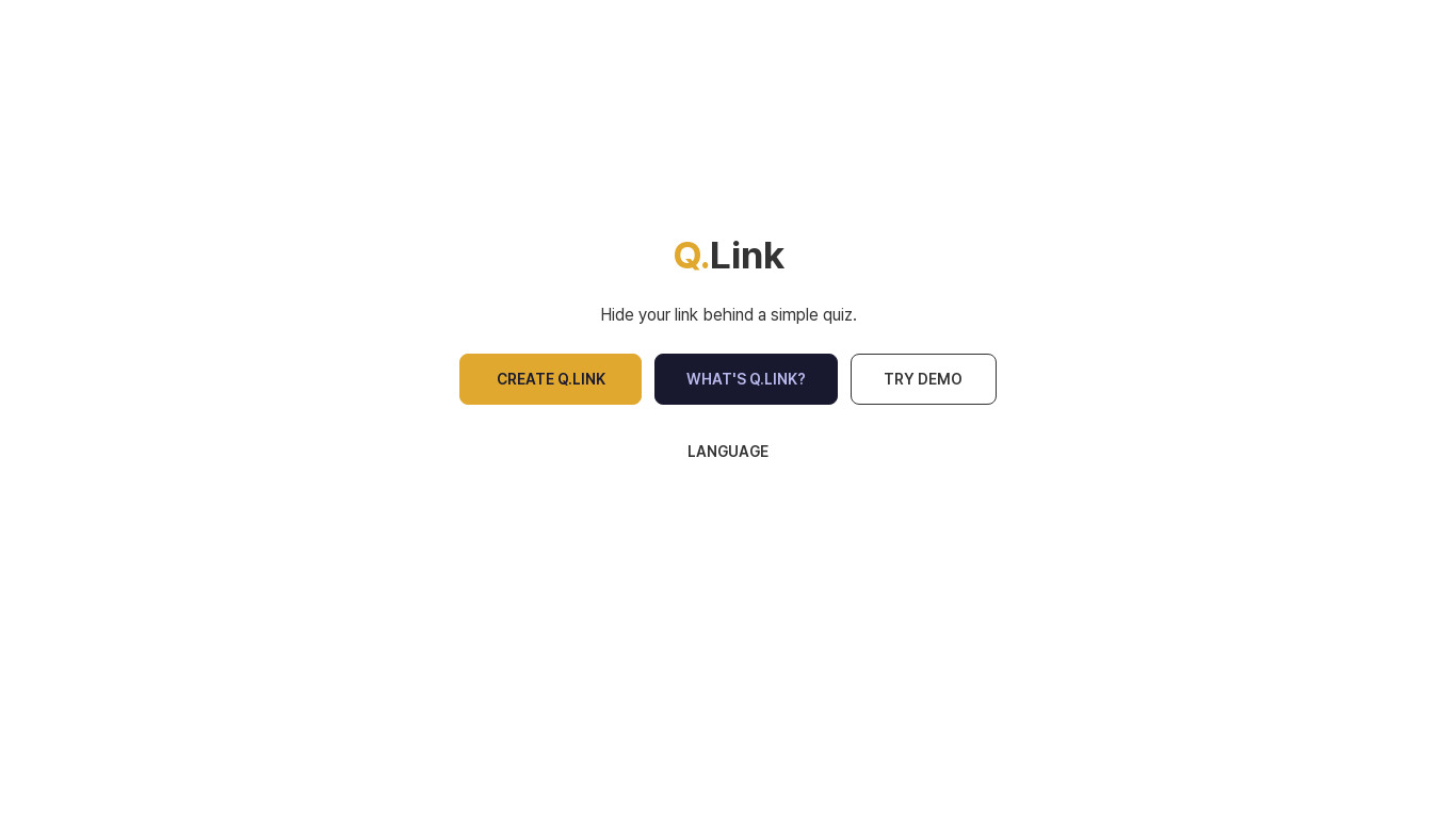 Q.Link Landing page