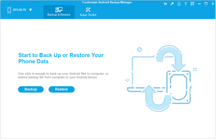 Coolmuster Android Backup Manager Landing page