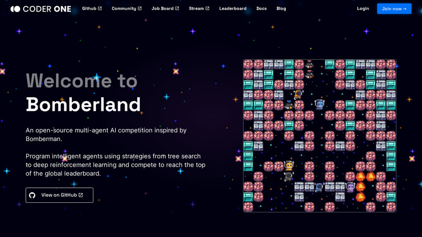 Bomberland by Coder One Landing Page