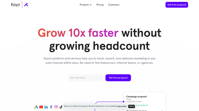Kaya Landing Page